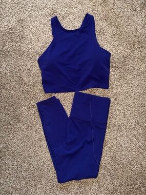 Athleta workout set deep purple